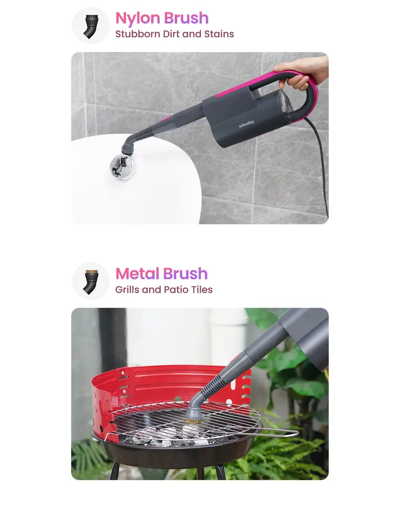 Product Introduction of Schenley 18-in-1 Steam Mop with Detachable Handheld Steamer for Walls, Floors, Tiles, Tackles Grease & Sticky Messes, Includes Multiple Accessories Cleaning Tools Cleaning Set 9