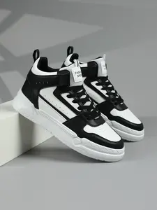 Men's All-Season Casual Sneakers, Colorblock Sneakers, Lightweight Breathable Soft Sole Anti-Slip, Comfortable Daily Commute Walking Shoes, High Top Design