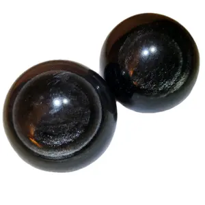Silver Obsidian Spheres:  2.5" 206g each. crystal ornament