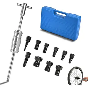 Blind Hole Bearing Puller Set, Slide Hammer Bearing Puller Set with Expandable Collets 8-32mm, High Strength Pilot Inner Removal Tool for Automotive and Motorcycle Wheel Bearings