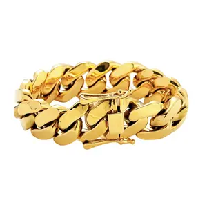 "Bold & Stylish: 22MM Gold Men’s Bracelet – Perfect for Every Look!  #MensFashion #GoldBracelet #StyleUpgrade"