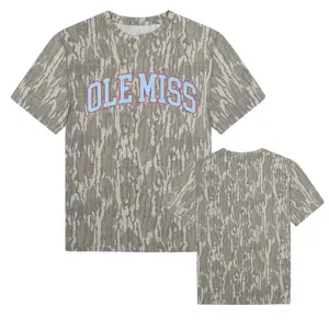 Ole Miss Comfort Colors - Bottomland Camo Mossy Oak Washed Out Camo Tee, T-Shirt 3D Camo, Hunting Camo 3D T Shirt, Gift For Him, For Her