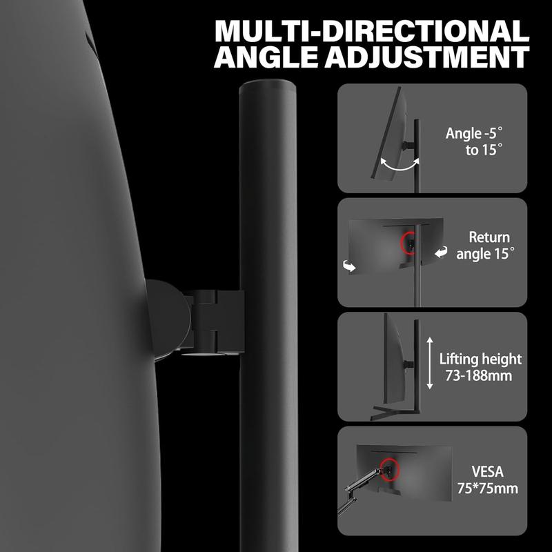 34 Inch Ultrawide Curved Gaming Monitor, 1500R PC Screen 165hz UWQHD 3440x1440, Curved Computer Screen with FreeSync,Multi-Directional Adjustable Base