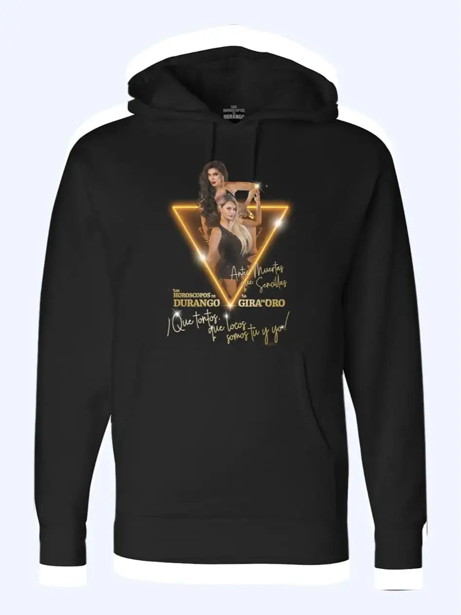 Durango Giraoobo Black Unisex Hoodie with Signature Graphic Design for Men & Women Casual Stylish Sweatshirts Tops Pullover Long Sleeve