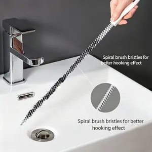 Kitchen Drain Hair Remover, Flexible Sink Cleaning Hook, Anti-Clog Pipe Unblocker, Home Use, Easy to Bend, Effective Cleaning Tool