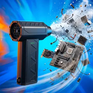 Ultra-Powerful Air Duster: For Violent Dust/Snow Removal. Blast Away Debris from PCs, Car AC Vents & Seat Corners, Furniture, Yard Leaves & Pet Hair. High-Speed Handheld Blower with Brushless Motor.