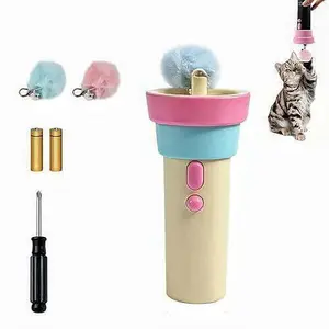 New Electric Cat Teaser – Automatic Ejection & Retraction – Interactive Cat Toy – Lazy Owner's Best Friend