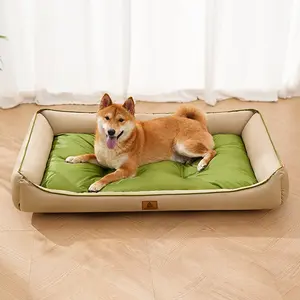 Oxford Fabric Waterproof Dog Bed, Colorful Pet Mat for All Seasons, Cool Square Dog House, Comfortable Sleeping Pad for Dogs