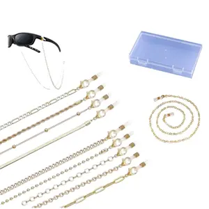 10Pcs Eyeglass Chains String Holders for Women Men Gold Link Necklace Around Neck Glasses Mask Chain Lanyard Eyewear Retainer Accessory Chain - Home Improvement.