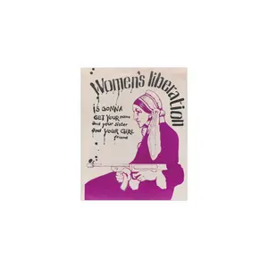 Women’s Liberation is Gonna Get Your Mama Sister Girlfriend Vintage Protest Poster Print Social Justice Activist Protest Wall Art Home Decor Indoor/Outdoor Water Resistant Posters