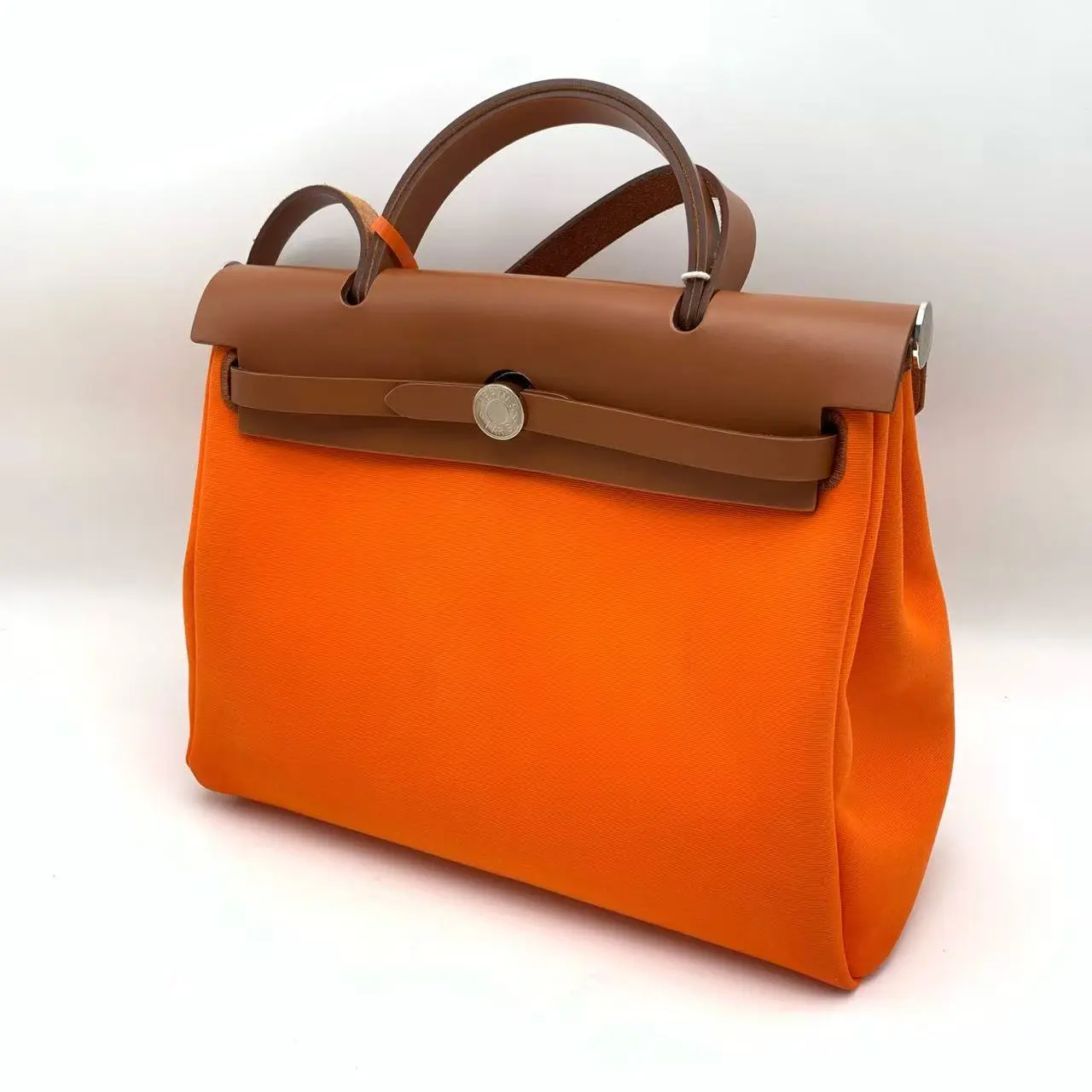 Pre-owned Hermès orange herbag31 handbag