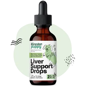 Liver Support Drops for Dogs - Milk Thistle Supplement for Dogs - Liver Cleanse Detox Drops w/Liquid Silymarin Herb - Canine Supplements & Vitamins for All Breeds & Sizes - 2 oz