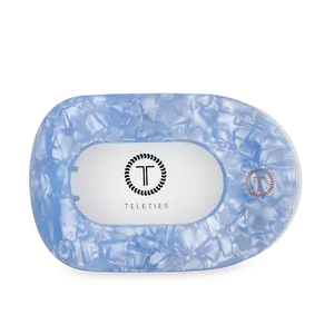 Blue Lagoon Large Flat Round Hair Clip