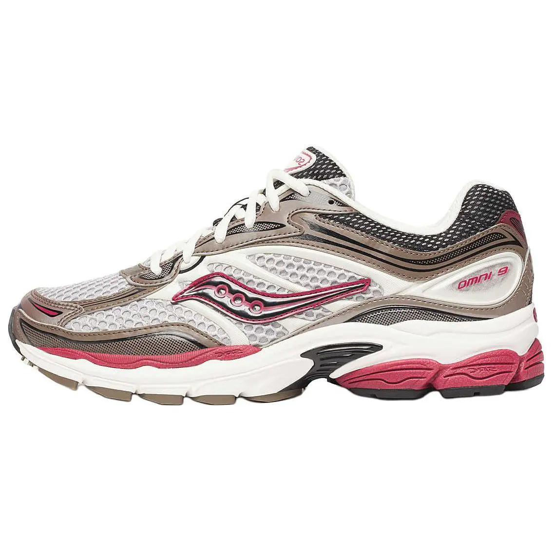 Saucony ProGrid Omni 9 OG 'Brown Red' Men's Running Shoes, Lightweight Casual Sneaker, Breathable Mesh, Responsive Cushion, True Size US M 10.5, Ideal for Daily Wear & Running