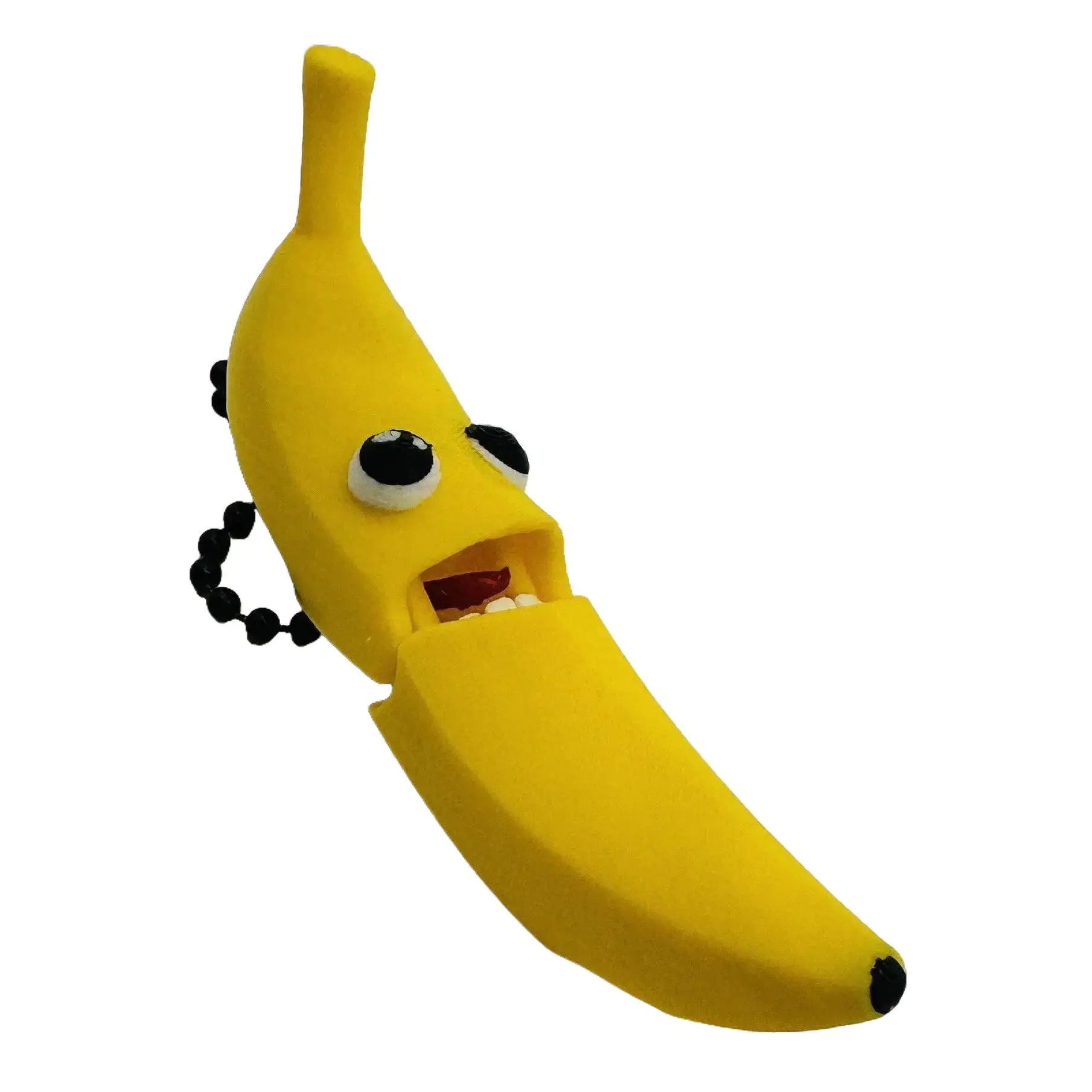 Banana Keychain - Fully articulated keychain, zipper pull, and backpack bling