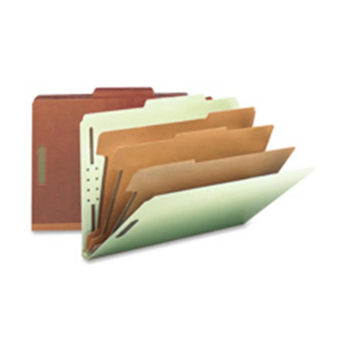 212 MAIN Safeshield™ Letter-Size Folders, 3-Partition, 3in. Expansion, Red