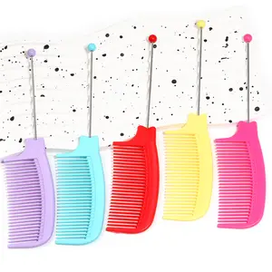 【M4】DIY beaded metal handle makeup, contour, concealer, eye shadow ,eyebrow brush set Cosmetic