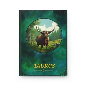 Taurus Cosmic Journal, Personalized Zodiac Journal, Unique Custom Designed Journal, Astrology Gift, Gift For Women, Taurus Gift, Hardcover Journal, Special Edition