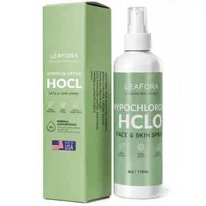 Hypochlorous Acid Spray for Face and Skin, 4oz Travel Size - Physiological Neutral Facial Mist - Soothing Skin Cleanser for Redness and Acne-Prone Skin - Pure HOCL SOS Spray