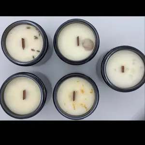 Wood Wick Soy Wax Candles - Free of harmful chemicals. Natural Elements