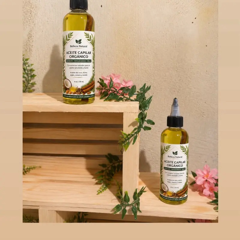Belleza Natural Oil for Hair Growth and Hair Loss - 2oz Organic Solution for Natural Hair Care - US Product - Extra Pure Acite, Haircare, Promotes