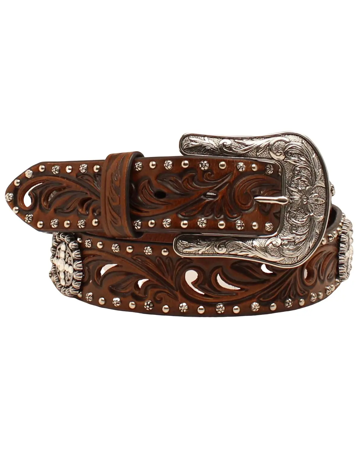 Ariat Women's Women'S 1 1/2" Embossed Concho Belt - A1518602
