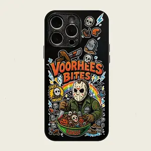 Halloween-themed Tempered Glass Back Panel Case for iPhone 17Air 17PROMAX 11 12 13 14 15 16 ,Gifts, Halloween Gifts Cover Protection Protective Installation