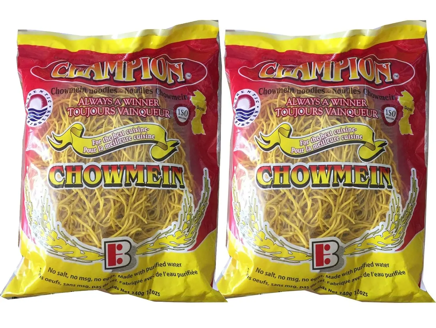 (Pack of 2) Champion Chowmein 340g | Product of Guyana