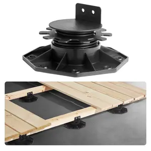 Spring new arrivals 12 Pcs Adjustable Deck Support Pedestal Deck Foundation Base Rising 1.18-2.36 in