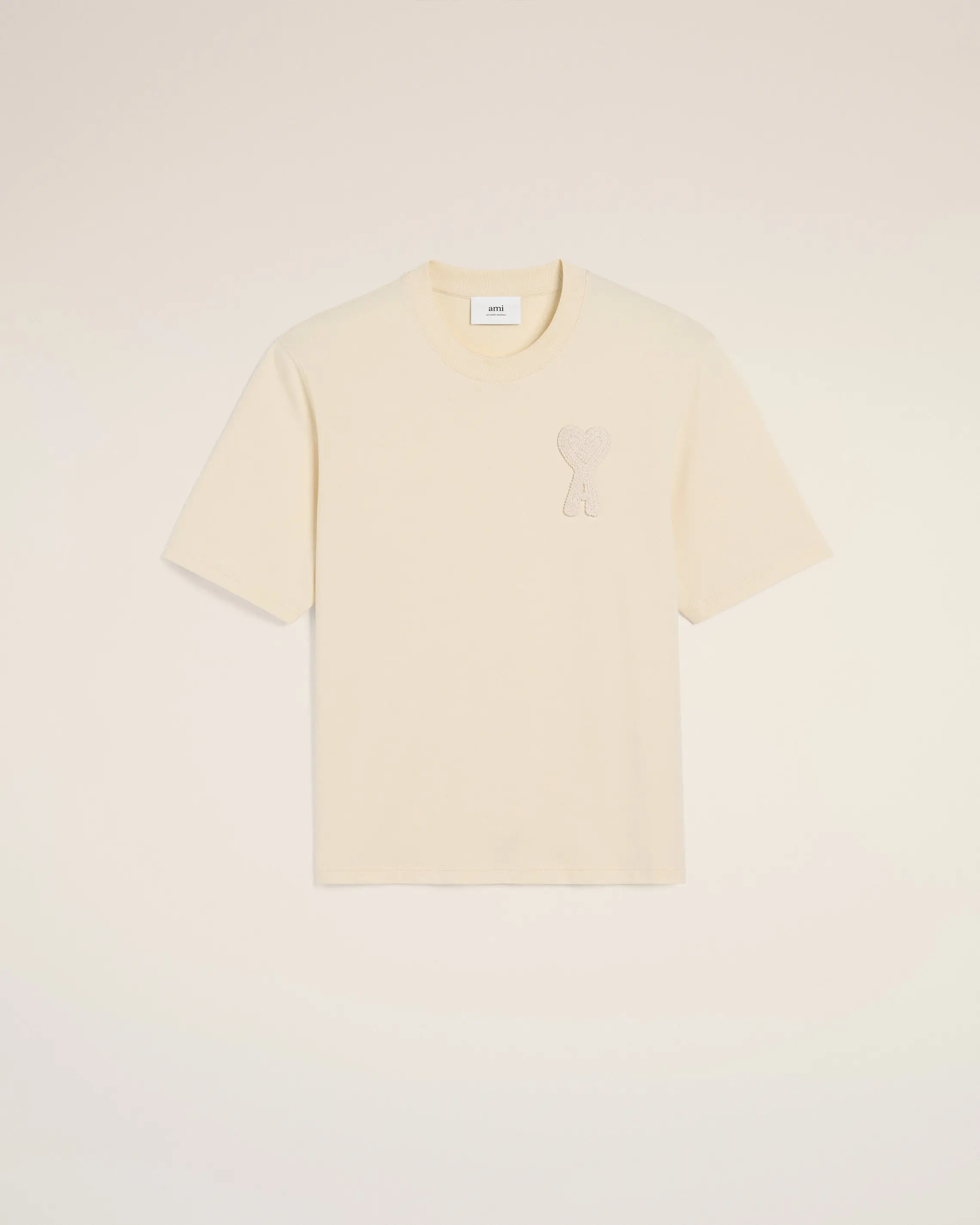 AMI PARIS Cotton Ami de Coeur Patch T-Shirt Mens Apparel