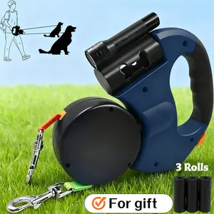 [Give a gift] 2025 Two dogs one leash Enhanced Edition - Dual (2) Dog Retractable Leash, Auto-Untangles, Supports Up To 30lb Dogs,10ft Retractable Leash,Two dogs one leash collar tangle free leash dog accessories dog accessories durable bungee Harnesses