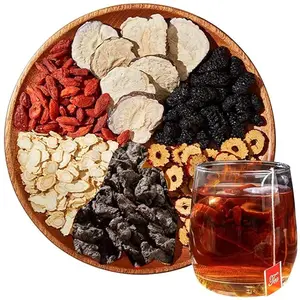 Kidney Tea Formula Ginseng Five Treasure Tea, Traditional Herbal Blend TeaBags for Kidney Cleanse & Natural Energy Boost, Red Date Wolfberry Tea Health Tea for Men and Women