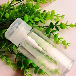 1PC Makeup remover, water bottle, empty bottle, alcohol, nail polish remover, oil pressure bottle, Storage Bottles, Plastic Dispensing Bottle, Refillable Design