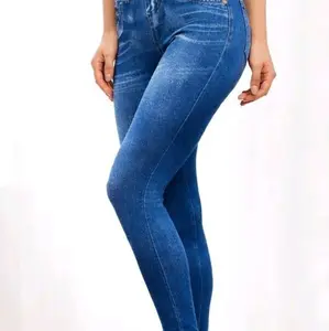 High Waisted Jeggings Denim Leggings in Polyester Material Available in S and XXL Sizes Perfect for Comfort and Style Women's Fashion