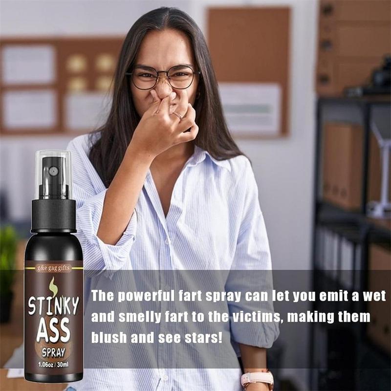30ml Fart Gag Spray Prank Joke Plastic Stinky Gas Party Supplies Terrible Stinky Fart Spray for Adults Kids Halloween Funny Toys