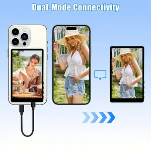 Yatao Selfie Monitor for iPhone, Convert Camera to Selfie Screen, 1500mah Battery, Bluetooth-compatible Remote, Ideal for Tiktok/youtube/vlogging