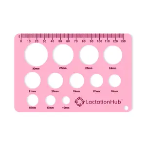 Flange Sizing Silicone Nipple Ruler Flange Sizing Silicone Nipple Ruler