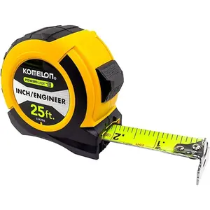52425IE; 25' x 1.06" Powerblade II" Tape Measure; Yellow/Black