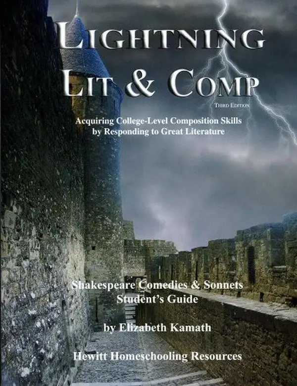 USED Book - Lightning Lit & Comp: Shakespeare Comedies & Sonnets 3rd Edition (Lightning Lit & Comp) by Elizabeth Kamath (Paperback) - english