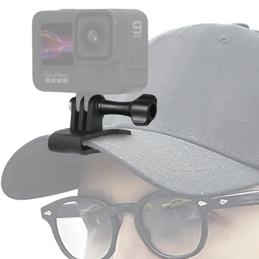 Baseball Cap Clip Mount for Gopro Hero 13 12 11 10 9 8 7 6 5, Quick Release Compatible with Dji Osmo Action 5 Pro & More, Sports Hat Clip for Action Cameras, Accessories