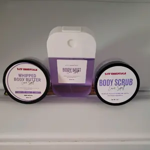 D.F.F ESSENTIALS 3PCS 2oz BATH AND BODY SAMPLER BUNDLE Fragrance