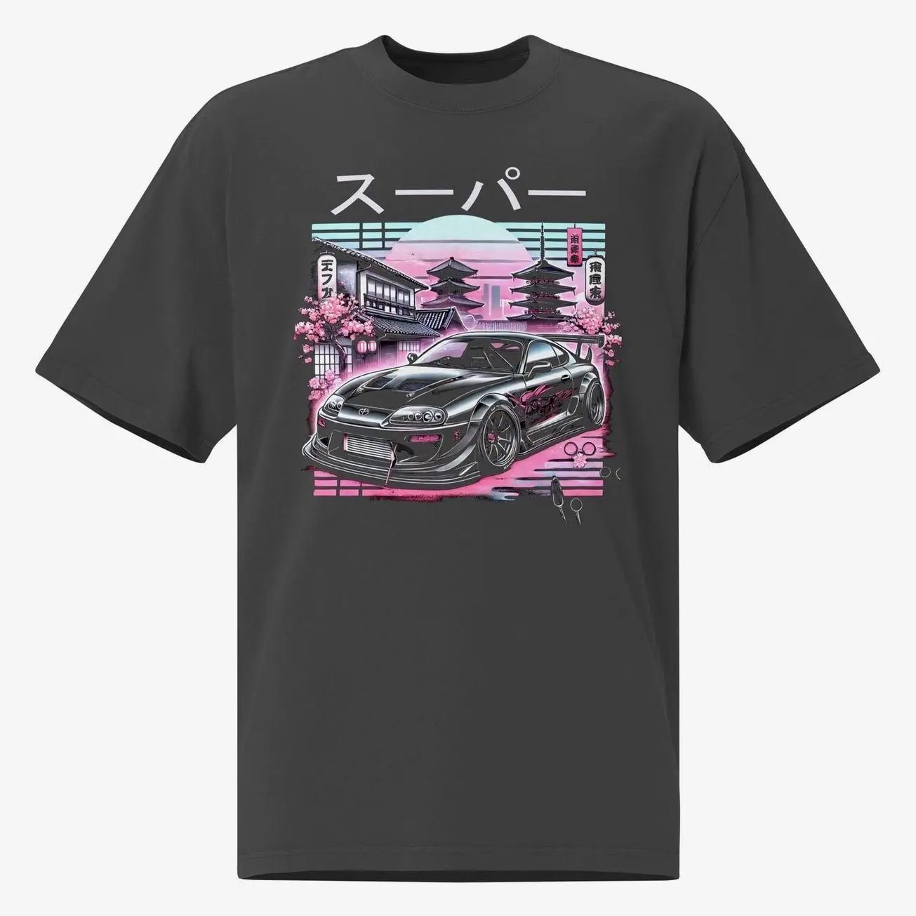 90s JDM Tuner Car Culture Supra MK4 Black Car Sweatshirt Hoodie, Gift for Car Lovers