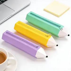 Novelty Pencil-Shaped Pen Pouch, Perfect Back-To-School & Office Supply Gift, Unique Stationery Accessory, Ideal for Students and Professionals