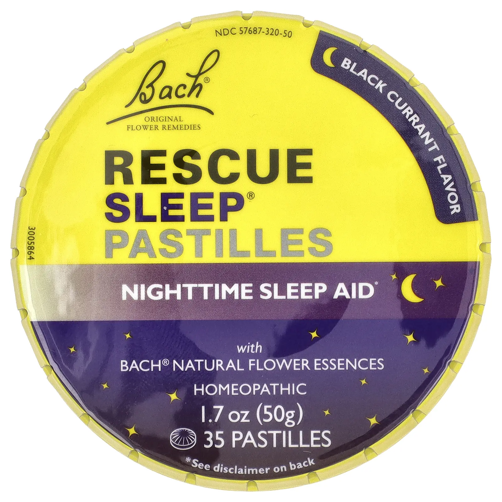 Bach Rescue Sleep® Pastilles, Black Currant, 35 Pastilles