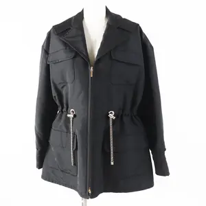 Pre-owned CHANEL Others Small Leather Goods COCO MarkChain Silk Polyester Hoodie Jacket