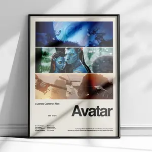 Avatar, Avatar Poster, James Cameron Poster, Movie Poster, Modern Poster Print, Avatar Retro Poster, Minimalist Poster, Avatar Fan Art #375
