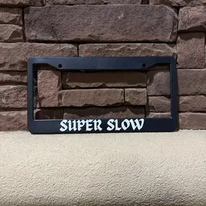 CAR ENTHUSIAST Frame Plates super slow License Plate Frame