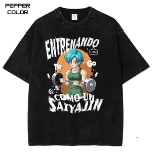 GYM BULMA T-shirt, DBZ Anime Shirt, Vintage Anime  Tee, Anime Manga Streetwear, Crewneck Short Sleeve T-Shirt, Trending, All Size, Gift for Anime Lovers