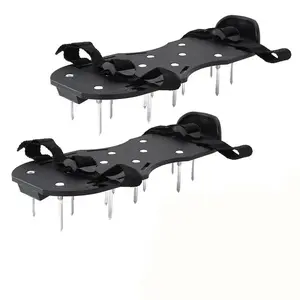 Lawn Aerator Shoes Garden Grass Aerator Nail Shoes with 26 Nails and Adjustable Straps, Effective Lawn Soil Aeration Machine, Garden Supplies