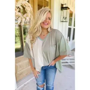 Chase Lightweight Colorblock Half Sleeve Poncho SweaTER  *FINAL SALE*